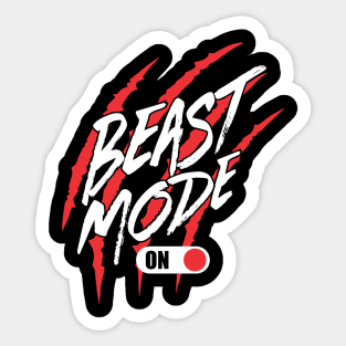 Beast Mode On Sticker